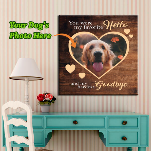 Pet Memorial Photo Frame - Our Favourite Hello And Our Hardest Goodbye –  Sprinkled with Magic