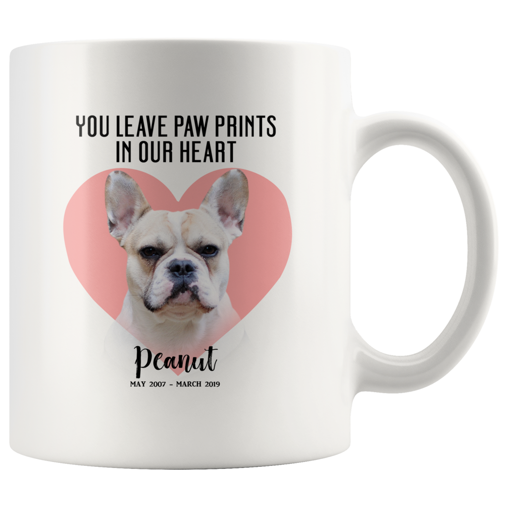 You Leave Paw Prints Custom Mug