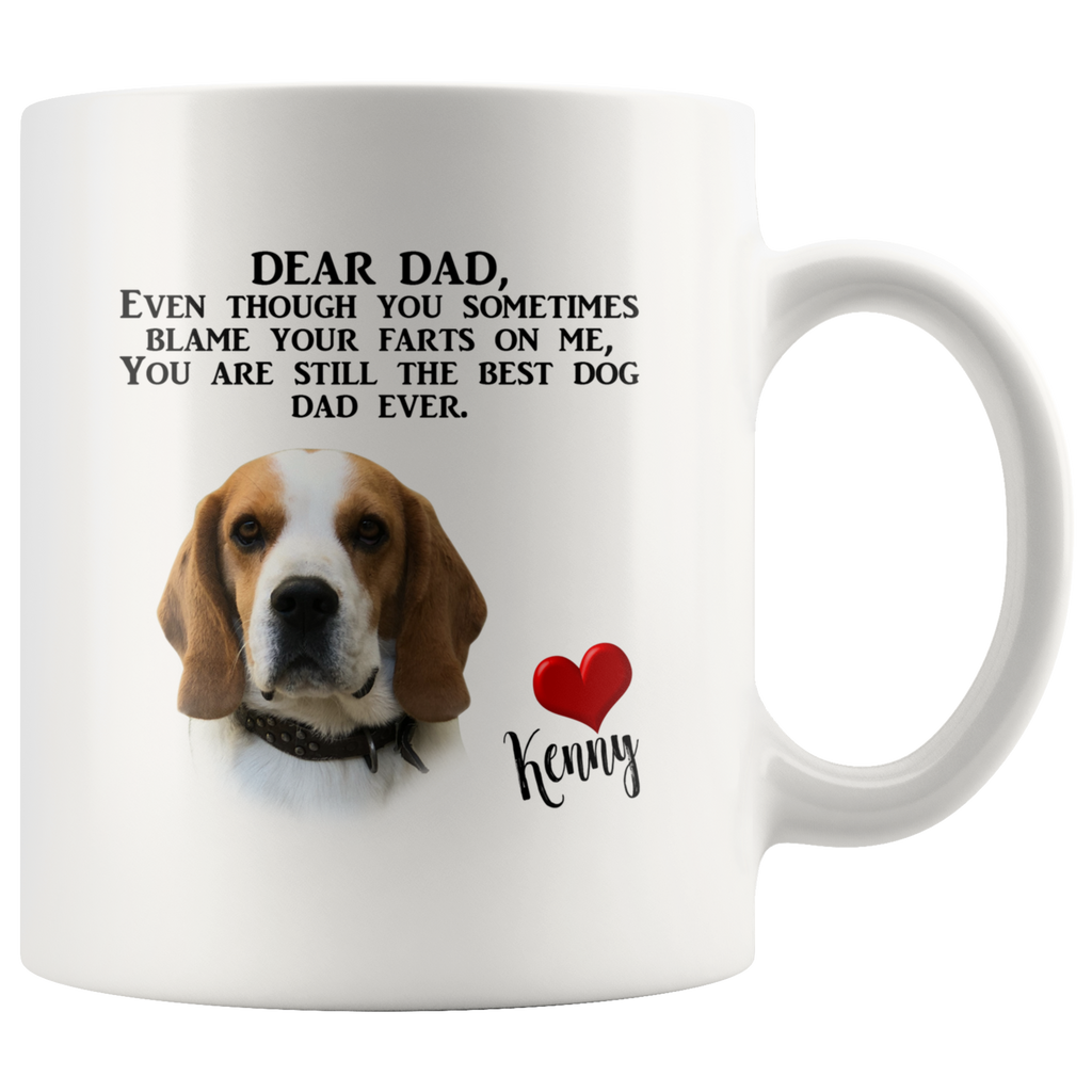 Personalized Dog Dad Mug - Funny